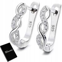 SREBRNE KOLCZYKI WKRĘTKI KOLCZYKI SZTYFTY RODOWANE ANGIELSKIE SREBRO 925