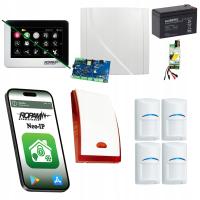 ZESTAW ALARMOWY ROPAM 4x CZUJNIK RUCHU BOSCH PROFESJONALNY ALARM IP WIFI