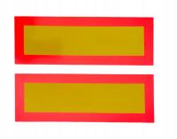 TABLICA WYRÓZNIAJĄCA PRZYCZEPY lawety kampera tablice żółte do lawet 2 szt