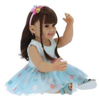 55 cm Reborn Girl Doll Modna niebieska spódnica Lifee Fille Toddler K3