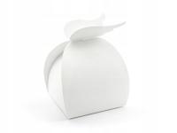 Pudełka komunijne białe na prezent dla gości - Skrzydła 8,5x14,5x8,5cm 10 s