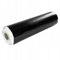 Бутиловый звукоизоляционный коврик черный 2 мм 200x50 см для автомобиля алюминиевый рулон