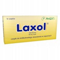 Laxol, 100 mg, 12 czop zaparcia przeczyszczenie
