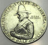 USA 1/2 dolara half dollar 1920 Pielgrzymi Pilgrim SREBRO RZADKA