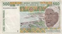 Senegal 500 frankow 1991 ladny z obiegu