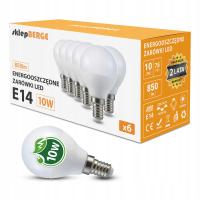 6x Żarówka LED E14 G45 10W = 95W 850lm Barwa Neutralna 4500K Dzienna BERGE