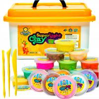 CLAYDOLL PIANKOLINA MASA PLASTYCZNA 24 sztuki BIG BOX + AKCESORIA + WALIZKA