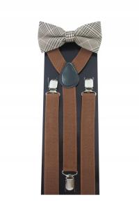 Подтяжки для брюк и галстук-бабочка для рубашки Мужские ретро