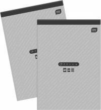 BLOK BIUROWY NOTES A4 W KRATKĘ 100 kartek MIX WZORÓW OKŁADEK Interdruk x 2