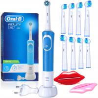 Электрическая зубная щетка Oral-B Vitality 100 набор синий