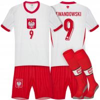 LEWANDOWSKI 9 Польша Евро 2024 футбольная форма комплект и гетры 146 новинка