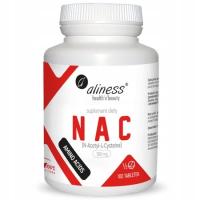 Aliness NAC 100 TAB N-ACETYLO-L-CYSTEINA DETOX OCHRONA WĄTROBY ANTYOKSYDANT