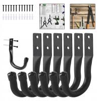 6 SZT HACZYKI NARZĘDZIOWE DO PRZECHOWYWANIA DRABIN UNIWERSALNY HAKI ŚCIENNE