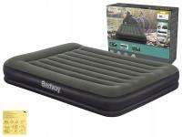 Materac Dmuchany Welurowy Dwuosobowy Łóżko Bestway 67699 203x152x36