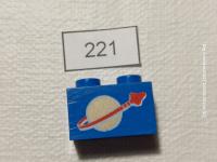 LEGO 3004p90 Brick niebieski 1x2 Space