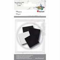 MAGNESY SAMOPRZYLEPNE 25,4x25,4mm zestaw 4 sztuki TITANUM CRAFT-FUN SERIES