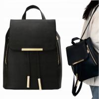 Черный элегантный A4 женщин кисточкой кожаный рюкзак