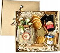 Prezent Świąteczny Zestaw Prezentowy na Święta Boże Narodzenie Herbata Miód