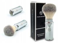 Frank Shaving podróżny pędzel do golenia z włosia syntetycznego