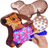Креативный набор для девочки талисман собачка подушка вышивка DIY
