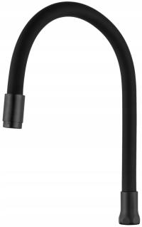 INVENA JEDNOFUNKCYJNA ELASTYCZNA WYLEWKA DO BATERII PLUS, CZARNY