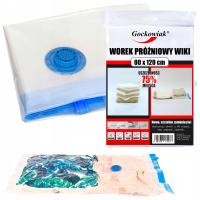 WOREK PRÓŻNIOWY NA UBRANIA POKROWIEC POŚCIEL KOCE WORKI PRÓŻNIOWE 80x120 cm