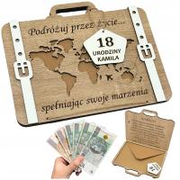 Коробка для денег открытка подарок на 18-й день рождения для подруги бойфренда