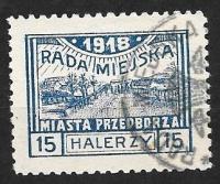$1918 POCZTY SAMORZĄDOWE - PRZEDBÓRZ Fi 13B kas. gw
