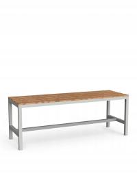 Скамейка для раздевалок 120 см композитное стальное сиденье