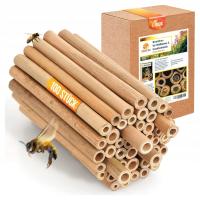 Rurki bambusowe dla owadów NATURALNE na domek hotel dla pszczół 14cm RÓŻNE