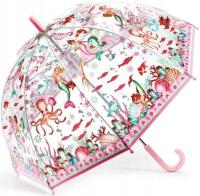 Wytrzymały przezroczysty Parasol przeciwdeszczowy dla dzieci Syreny Djeco
