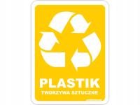 NAKLEJKA na kosz PLASTIK I TWORZYWA SZTUCZNE 20cm