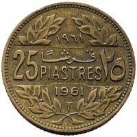 47853. Liban, 25 piastrów, 1961r.