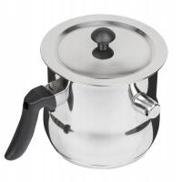GARNEK DO GOTOWANIA MLEKA Z GWIZDKIEM POKRYWĄ 1,5L NIERDZEWNY INDUKCJA GAZ