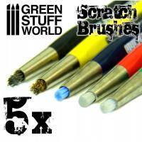 Green Stuff World SCRATCH BRUSH SET / 5szt.