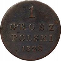 Królestwo Polskie, Mikołaj I, grosz polski 1828 FH, Warszawa