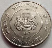 2633 - Singapur 50 centów, 1987