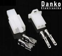 10× ZLACZE KOSTKA WTYK GNIAZDO MOTOCYKLOWE MTW 2 PIN