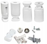 Zestaw montażowy/wieszaki do grzejnika łazienk. drabinkowego ELIPSA BIAŁE!