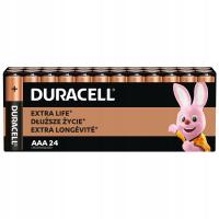 Щелочные батарейки Duracell AAA LR3 24 шт.