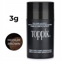 100% oryginalne TOPPIK MIKROWŁÓKNA zagęszczanie 3g MEDIUM BROWN średni brąz