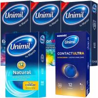 PREZERWATYWY Unimil MIX 60 szt. NATURAL EXCITATION MAX CONTACT ULTRA