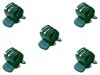 CIEMNOZIELONE klipsy klamerki do pędów storczyk - 50 sztuk marina-comfort