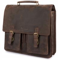 Кожаная сумка для документов, мужская сумка для документов, коричневая кожа премиум-класса Beltimore