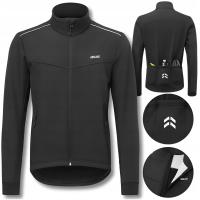 KURTKA ROWEROWA MĘSKA ZIMOWA SOFTSHELL NA ROWER TERMOAKTYWNA 2C ARSUXEO