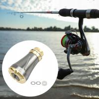 Wystrój gałki wędkarskiej Ergonomiczny wszechstronny sprzęt wędkarski Gear Srebrno-złoty