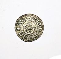 Moneta 1/24 talara, półtorak z mennicy w Hildesheim, 1608, Rudolfa II.