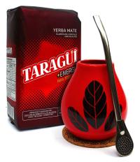 Zestaw Yerba Mate Taragui Energia 500 g Matero Luka Ceramic Bombilla 19cm