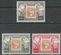 Filipiny 1954 Znaczki 578-80 ** filatelistyka 100 lat znaczka