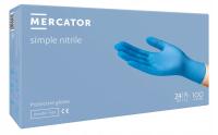 RĘKAWICZKI RĘKAWICE NITRYLOWE NIEBIESKIE SIMPLE 